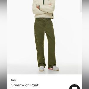 TNA ARITZIA Greenwich pant in GD black.